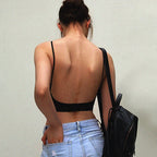 U-Shaped Backless Beautiful and sexy Bra Plus Size Lace Bra, Women's Invisible No Steel Ring Fashion Triangle Cup Bra - Matrix Studios