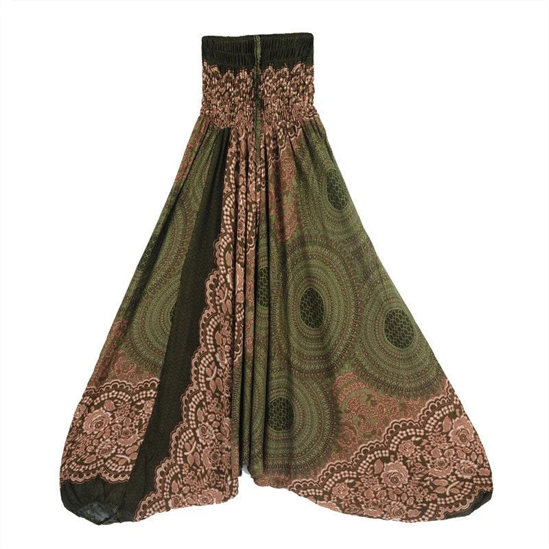 Bohemian Pants Women Pantalones Mujer Hippie High Waist Rayon Harem Baggy Boho Yoga Beach Wear Pour Femme Calca Feminina Printed - Matrix Studios