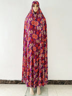 6XL  Muslim Womens Hooded Abaya African Sleeveless Prayer Garment Kaftan Dress With Hijab Floral Dubai Saudi Robe Ramadan - Matrix-studios.com