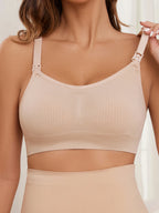 3 Piece Set Of Women'S Breastfeeding Underwear Comfortable Without Steel Rings And Anti Sagging Gathering Breastfeeding Bra - Matrix Studios