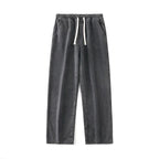 New Streetwear Loose Jeans Men Korean Style Fashion Loose Straight Wide Leg Pants Men's Brand Clothing Black Light Blue - Matrix Studios