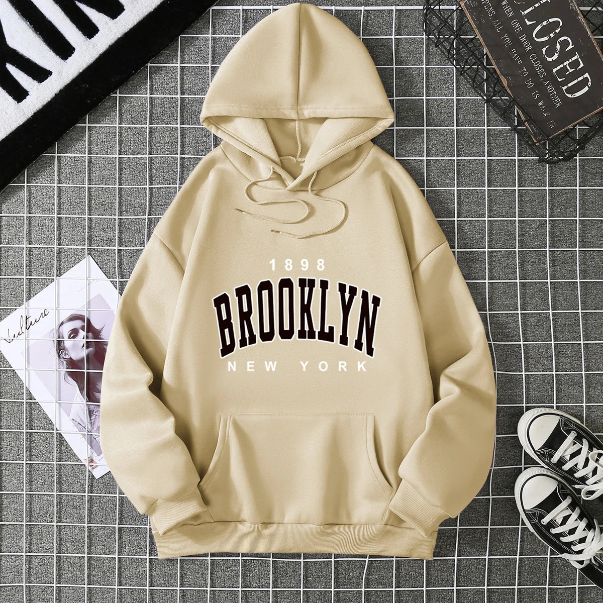 2025 Winter New Women's Hoodie High Street Unisex style Double Pockets Sweatshirts Outerwear Plus-Size Women's Clothing CYXX227 - Matrix Studios
