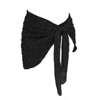 Summer Women Short Solid Sarong Swimsuit Coverups Beach Bikini Wrap Sheer Short Skirt Chiffon Skirt Scarf Swimwear Cover-ups - Matrix Studios