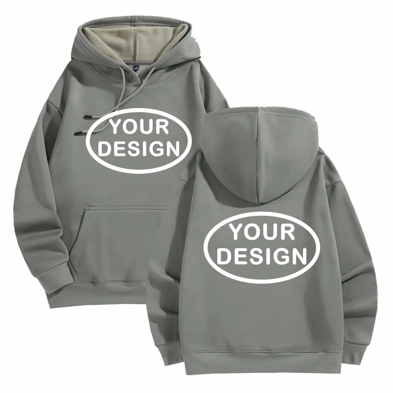 Customized Printed Men's And Women's Hoodies Loose Casual Fashion Long Sleeved Pullovers Embroidered LOGO Street Sports Shirts - Matrix Studios