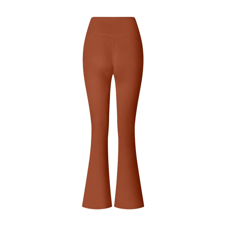 Women High Waist Flared Leggings Gym Fitness Yoga Pants Workout Runing Sport Leggings Women's Control Tummy Yoga Wide Leg Pants - Matrix-studios.com