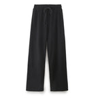 DUOPERI Women Fashion 2 Pieces Sets Solid Loose T-Shirt and High Elastic Waist Trousers Female Chic Lady Casual Pant Coordinates - Matrix-studios.com