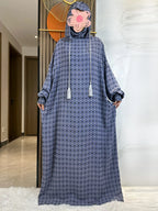 Latest Ramadan Soft Cotton Prayer Abaya Double Hats Dubai Turkey Islam Prayer Clothes Fabric Dresses Islam Women Dress Kaftan - Matrix-studios.com