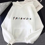 Women Friends Print Hoodie Long Sleeve Pullover Fashion Clothing Casual Solid Color Female Spring Autumn Fashion Streetwear - Matrix Studios