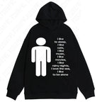 American y2k Harajuku street vintage trend autumn and winter, unique hip-hop punk print for both men and women, pullover hoodie