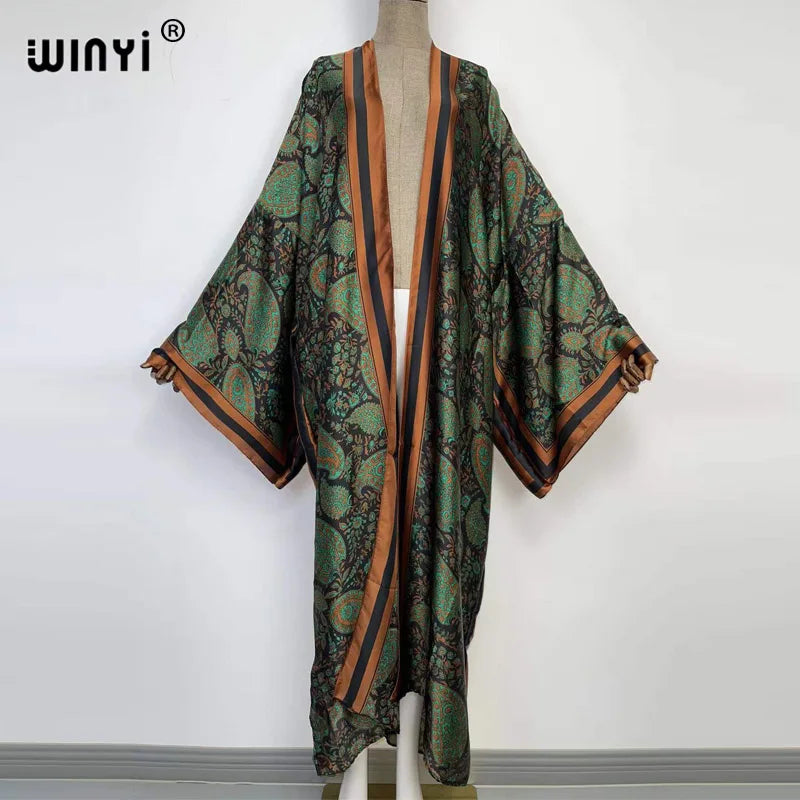 Europe WINYI new tunic bikini sweet lady pink boho Cardigan stitch Cocktail sexcy Boho Maxi Holiday Batwing Sleeve KIMONO mujer - Matrix Studios