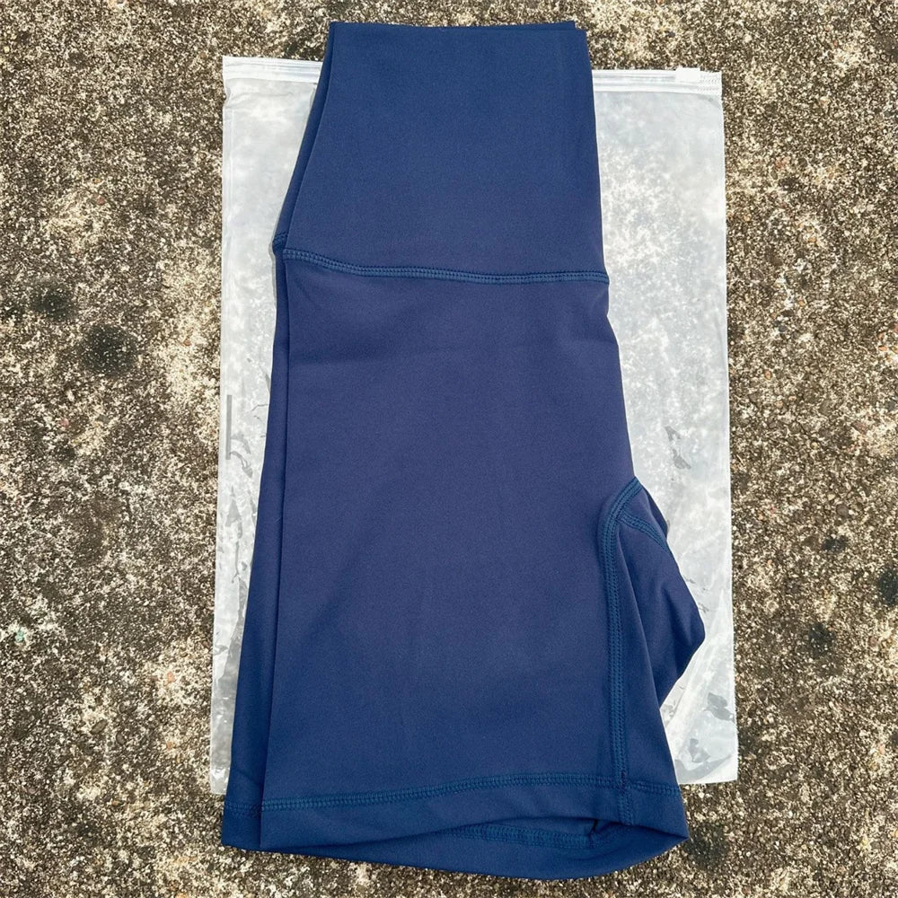 Solid Color High Waist Yoga Short Leg Cycling Women Fitness Sports Short Comprehensive Training Jog Squat Proof Internal Pocket - Matrix Studios