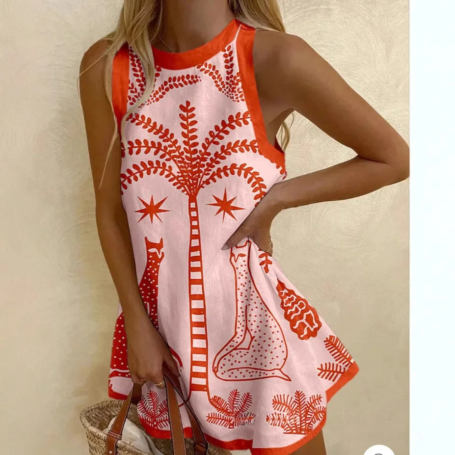 Beach Swimming Suit Dress Woman 2026 Short Cover Up Bikini Tunic Playa Ocean Casual Shirt Sleeveless Clothes Multiple Colors Sea - Matrix Studios