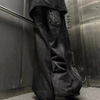 Gothic Retro Baggy Unisex Mopping Pants Y2K Phantom Jeans High Street Spider Embroidered Patch Hip Hop Streetwear Straight Jeans - Matrix Studios