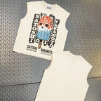 26SS American Street Satoshi Nakamoto Tank Top Sleeveless Vest Men Women Melting Ice Lolly Letter Print Y2K T Shirt Clothing - Matrix-studios.com