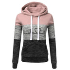 Women Tracksuit Printing Hooded Sweatshirt Sweatpant Color Block Versatile Casual Jogging Pullovers Sport Trousers Outfits S-3XL - Matrix-studios.com