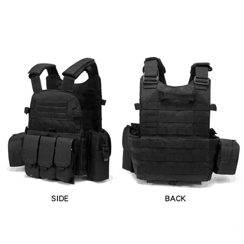 Nylon Chest Rig Molle Vest Multi-Functional Camouflage Molle Waistcoat Adjustable Men Women Combat Equipment for Outdoor Cycling - Matrix Studios