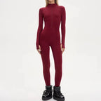 Casual Solid Tassels Women's Ski Suit Zippers Fur Hooded Slim High Waist Lady Jumpsuits 2025 Winter Fashion Female Warm Skiwear - Matrix Studios