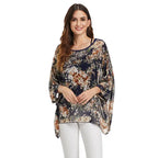 BHflutter White Blouse Shirt Women Fashion Batwing Casual Summer Tops Tees Ladies Print Chiffon Blouses Streetwear Plus Size - Matrix-studios.com
