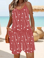 Summer Women's Jumpsuit Striped Print Elegant Sleeveless Shorts Plus Size Romper Casual Fashion - Matrix Studios