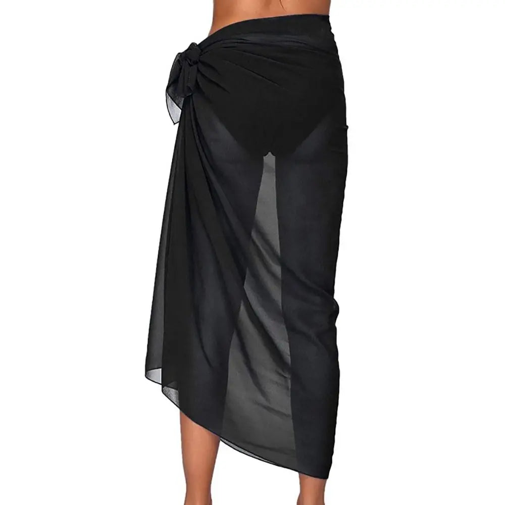 Fashion Multicolor Bikini Cover-ups Chiffon Sexy Beach Skirt Travel Vacation Swimsuit Coverup Female - Matrix Studios
