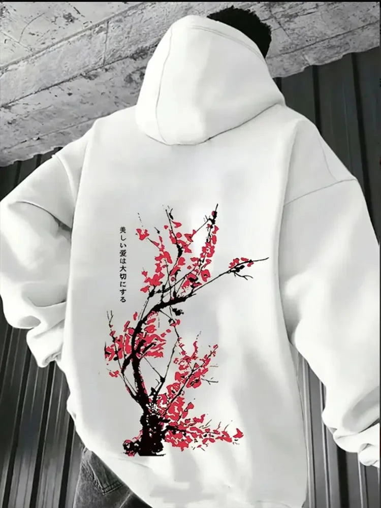 A Japanese streetwear Harajuku printed hoodie for men, a sporty, casual and fashionable autumn and winter sweatshirt top - Matrix Studios