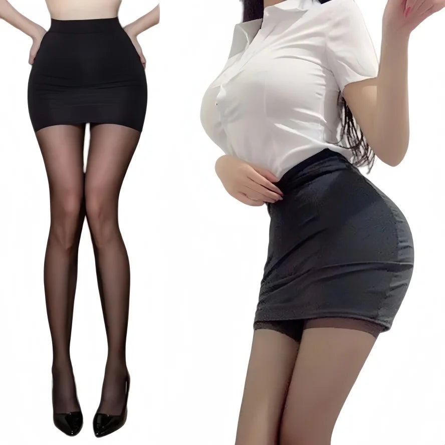 2026 NEW High Waist Sexy Casual Black White Bodycon Pencil Mini Skirts Wrap Hip Silk Short Skirt for Women Night Club Wear Summe - Matrix-studios.com