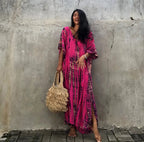 Women's Beach Kaftan Dresses Half Sleeve Caftan Swimsuit Plus Size Bathing Suit Cover Ups - Matrix Studios
