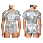 Men Women Waterproof Glossy Bodysuit Leak-proof Washable Diaper Cover Elderly Bedridden Special Needs Adaptive Jumpsuit Swimwear - Matrix Studios