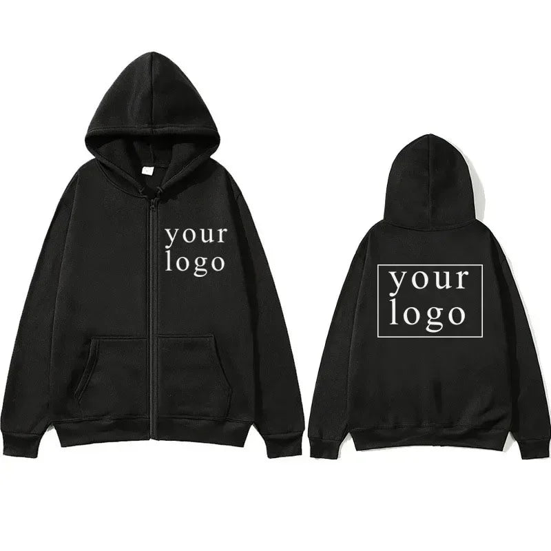 New Men Women DIY Zipper cardigan hoodie 2025 New Fashion Your Own Design Brand Logo/Picture Personalized Custom Anywhere - Matrix Studios