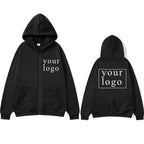 New Men Women DIY Zipper cardigan hoodie 2025 New Fashion Your Own Design Brand Logo/Picture Personalized Custom Anywhere - Matrix Studios