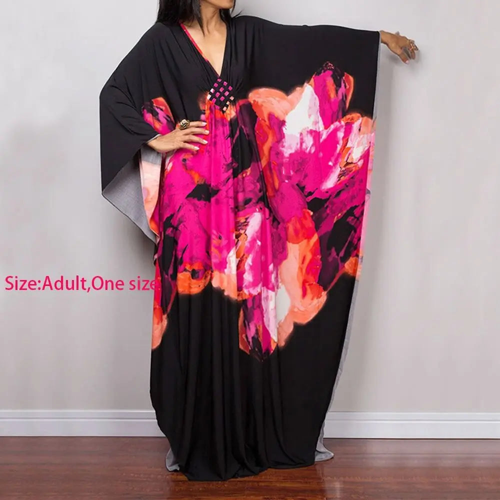 Maxi Long Dress Summer Sunscreen Smock Casual Vacation Swimsuit Cover Up Dress Loose Bathing Suit Beachwear Shirt for Women - Matrix Studios