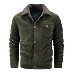Men Corduroy Winter Coats Slim Down Jackets Warm Parkas Casual Jaquetas New Fashion Male Thicker Outwear Winer Jackets Size 6XL - Matrix Studios