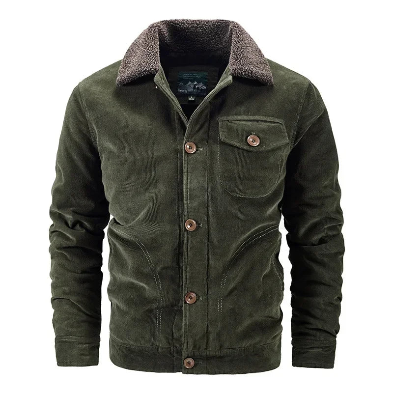 Men Corduroy Winter Coats Slim Down Jackets Warm Parkas Casual Jaquetas New Fashion Male Thicker Outwear Winer Jackets Size 6XL - Matrix Studios