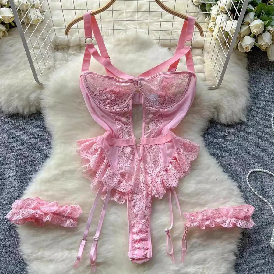 Erotic Underwear Bras Sets For Women Lace Garter Lingerie Intimates 2025 Underwire Bra And Panty Thongs Ladies Underwear Set - Matrix-studios.com