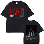 Rapper Niro OX7 Album Graphic T-shirt Men Women Hip Hop Fashion Pop Music T-shirts Male Casual Cotton Vintage T Shirt Streetwear