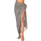 Womens Long&Short Sarong Swimsuit Coverups Summer Beach Bikini Wrap Sheer Short Skirt Scarf for Swimwear Cover-ups - Matrix Studios