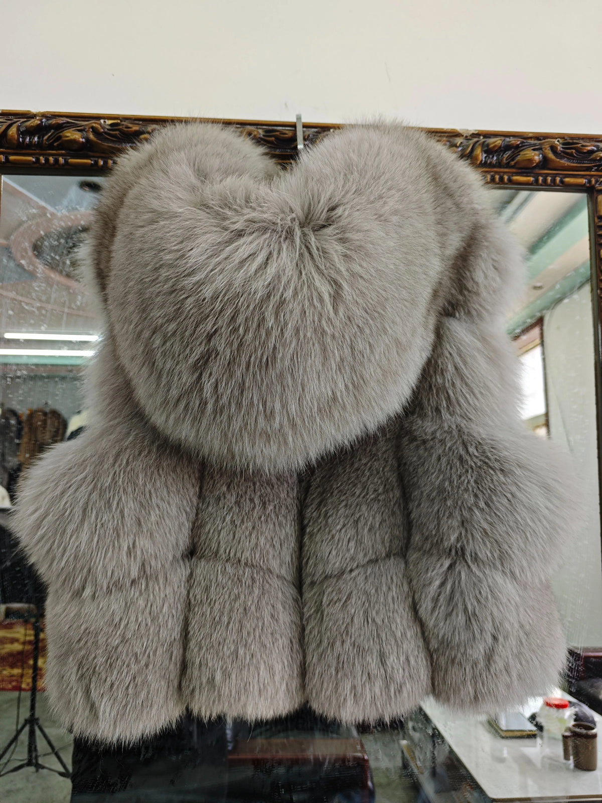 Natural Fox Fur Vest Women Winter Coat Fashion Hoodies Thick Warm Female Short Real Fox Fur Coat Sheepskin Genuine Fur Jackets - Matrix Studios