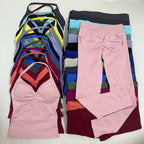 2 Pieces Set Yoga Leggings Set Women Backless Tank Tops High Waist Scrunch Gym Suit Fitness Clothes Outfit Yoga Set - Matrix-studios.com