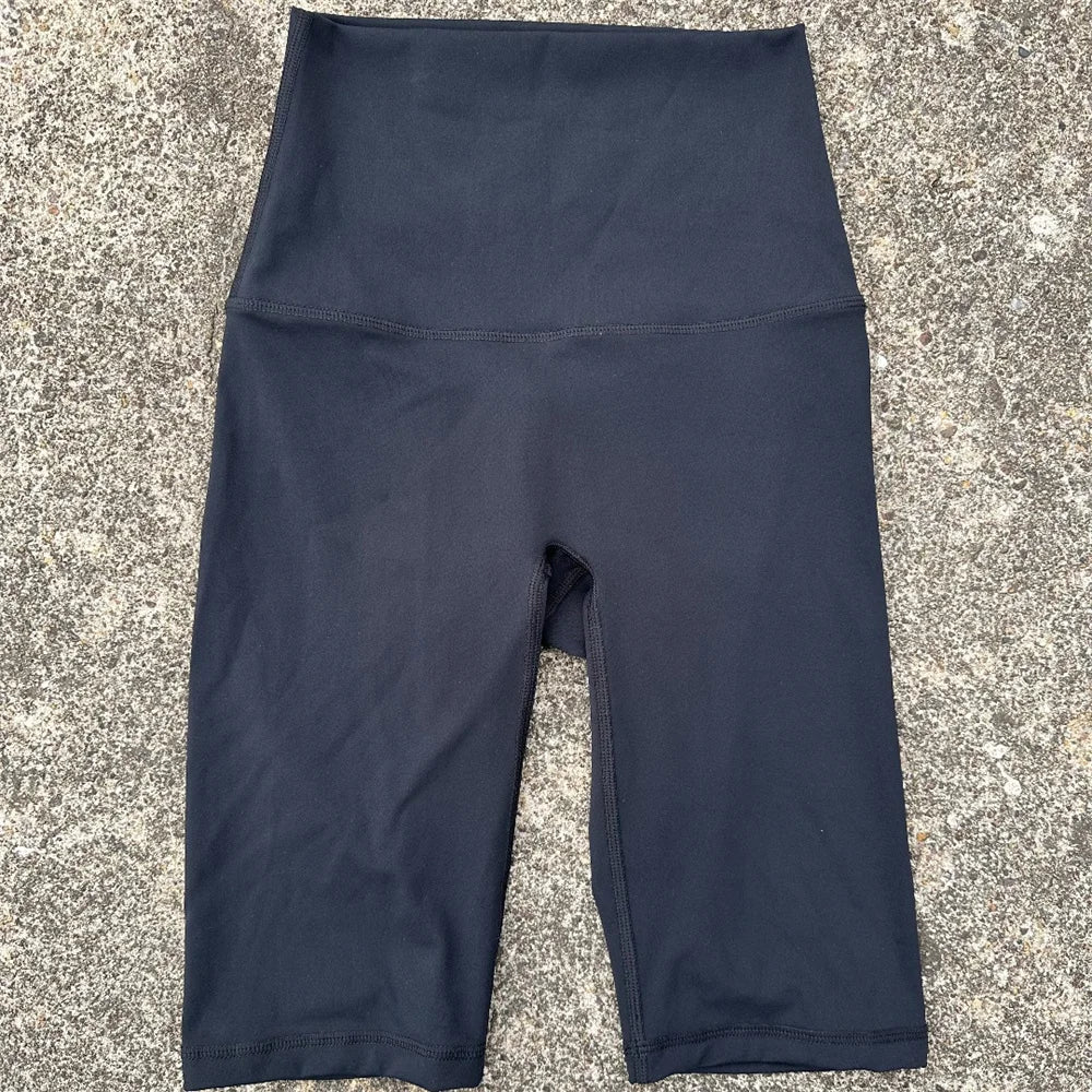Solid Color Soft Athletic Cycling High Waist Yoga Short Leg Women Fitness Sports Short Comprehensive Training Jog Squat Proof - Matrix Studios