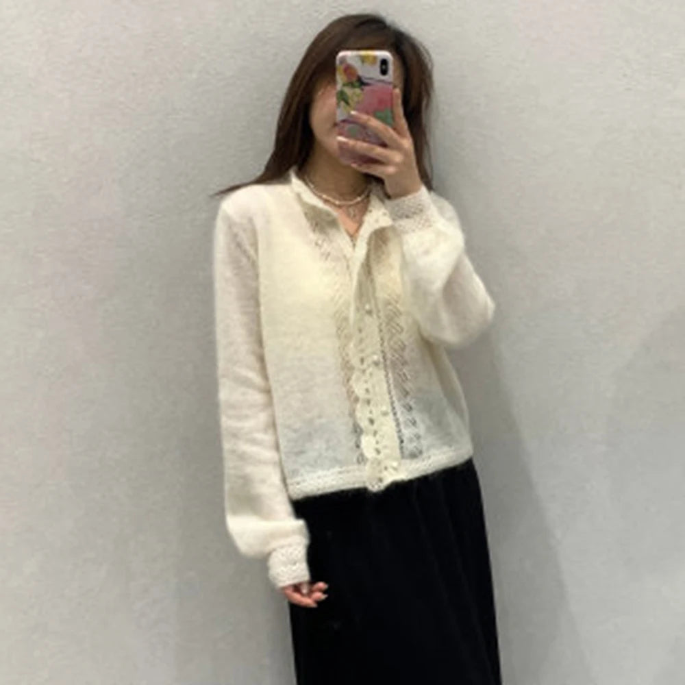 Tuularose Women Fashion Cardigan Spring Autumn Solid Lace-Up Single-Button Sweaters Chic Casual Commuter New 2026 Female Jumpers - Matrix Studios