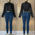 Women's Pants High Waist Skinny Leggings Pant Fashion Sexy Trousers Ankle-Length Stretchy Fitness Push Up Streetwear Clothing - Matrix-studios.com