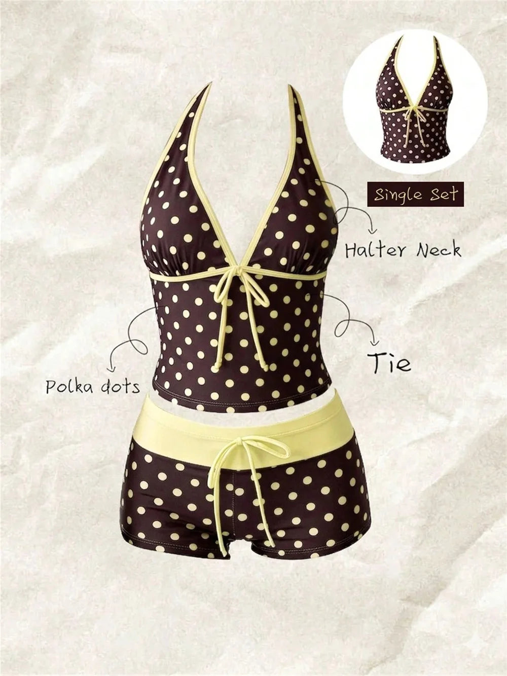 blue striped bikini swimsuit tankinis 2000s swimsuits bathing suits woman 2 piece set dot yellow vacation Swimwears beach Outfit - Matrix-studios.com