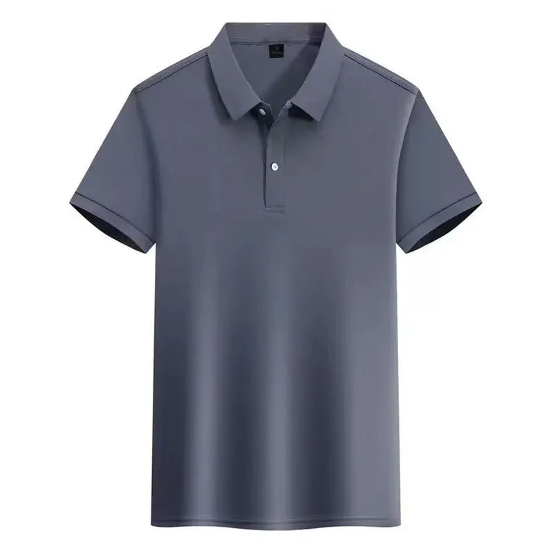 Sports Streetwear Fashion Colorful Solid Color Lapel Polo Shirt For Men Women Casual 2026 Summer Short Sleeves Top Tees Tshir - Matrix-studios.com