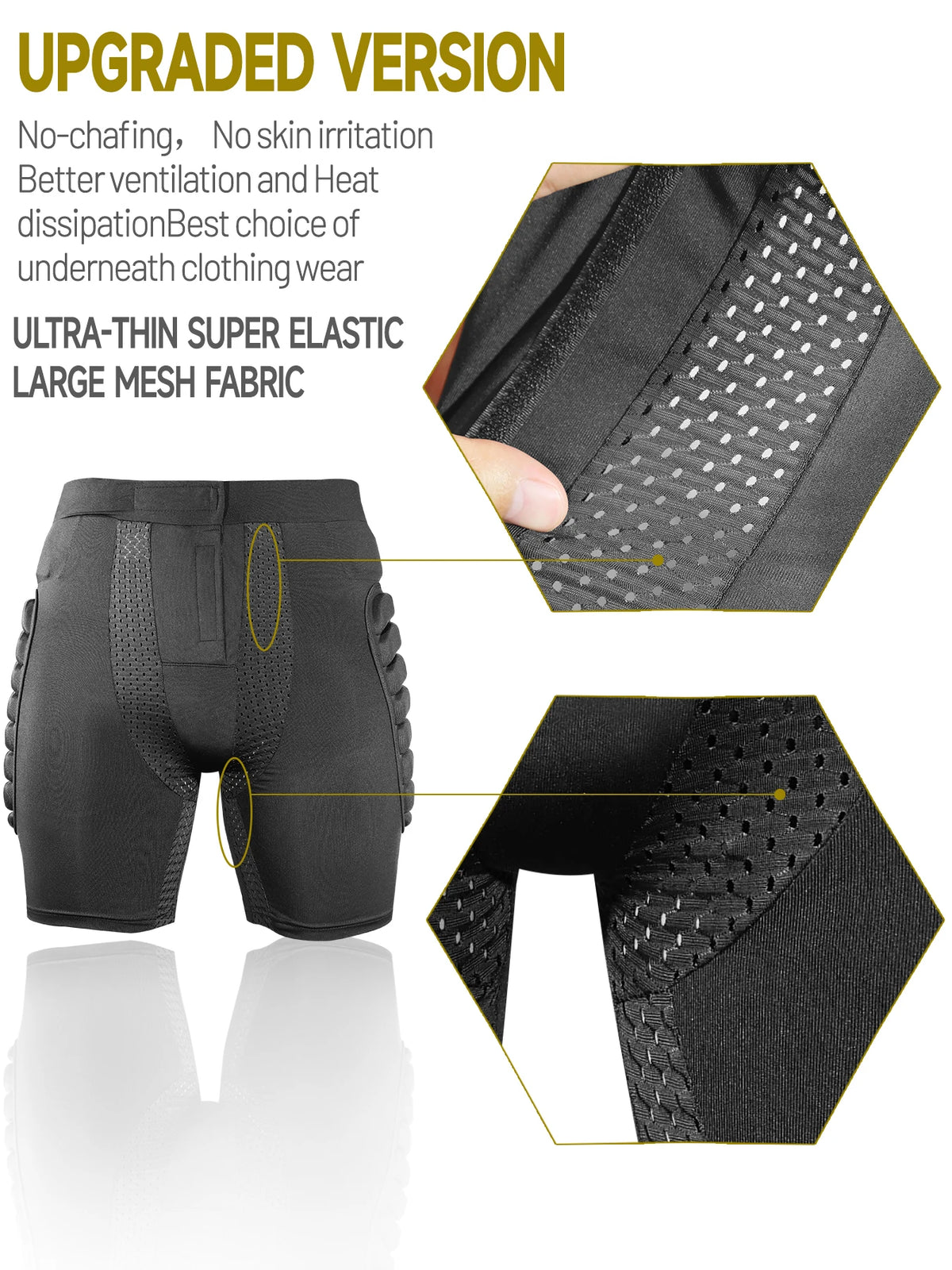 AVIVOR Pads Shorts 3D Protective Shorts for Snowboard and Ski Unisex Sports Hip Protection Pad - Matrix Studios