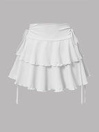 New Solid Color Skirt Women Summer Fashion Outdoor Versatile High Waist Slim Fit Elastic Waist Short Skirt Goods In Stock - Matrix-studios.com