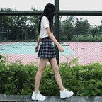 Harajuku 0Women Pleat Skirt 0Preppy Style Plaid 0Mini Cute Japanese School Uniforms Ladies Jupe Kawaii - Matrix-studios.com