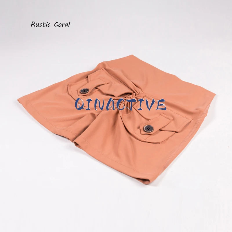 QINACTIVE Yoga Shorts for Women Pocket Scrunched Butt Gym Leggings High Waist Push Up Tights Sexy Booty Sports Shorts Fitness - Matrix Studios