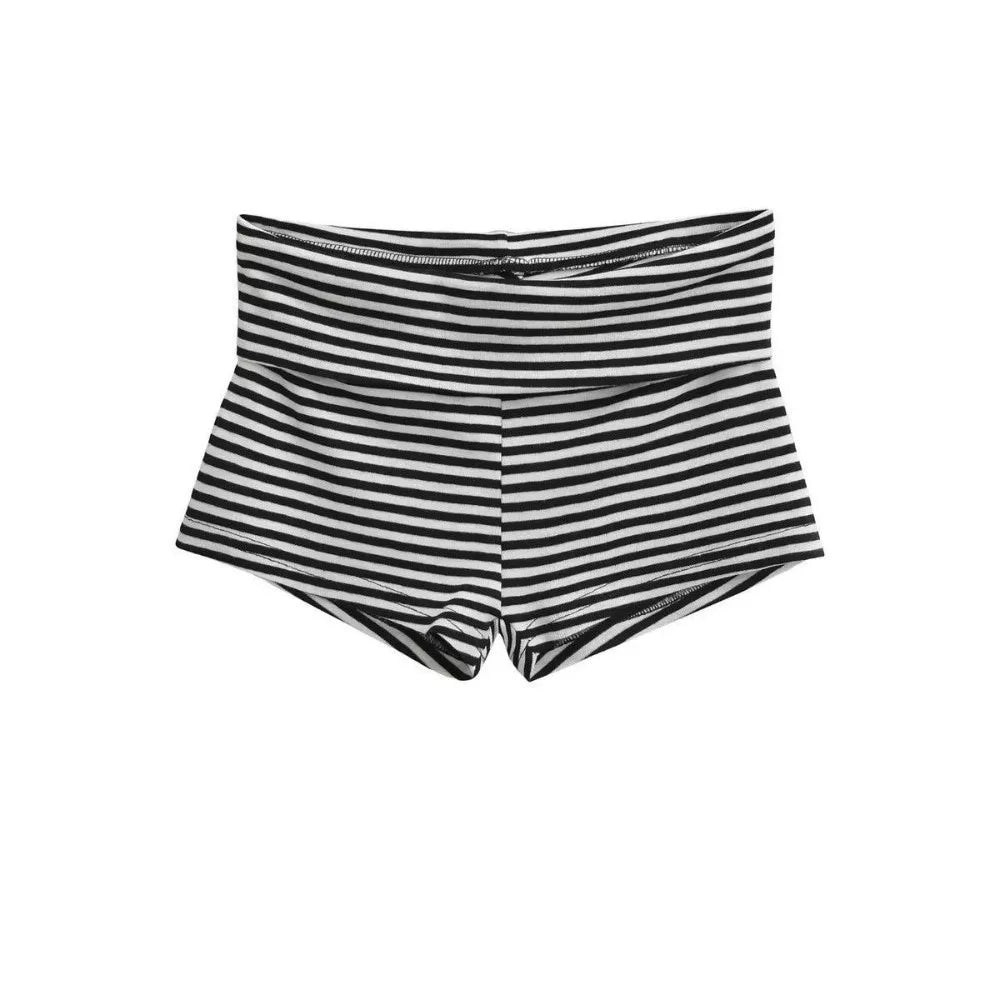 Korean Style Low Waist Striped Shorts High Elasticity Striped Pattern Short Shorts Comfortable Hot Pants Summer - Matrix Studios