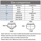 4 PCS/PACK Solid Color Women's Panties Mid-Waist Breathable Comfort Sexy Antibacterial Lace Innerwear - Matrix Studios