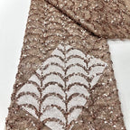 Bella Customized Chocolate Brown One-Shoulder Capelet Sequin Prom Dress Slim Fit Party Dresses Floor-Length Elegant Formal Gown - Matrix-studios.com